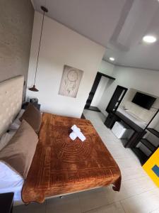 TV/trung tâm giải trí tại Entre Aguas Hotel