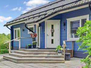 Bygningen som feriehuset ligger i