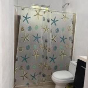 Koupelna v ubytování Aldea Celestún