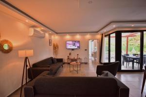 Posezení v ubytování Kastro Houses