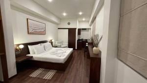 Ένα ή περισσότερα κρεβάτια σε δωμάτιο στο Eolie Loft