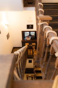 TV a/nebo společenská místnost v ubytování Gasthof Tirol