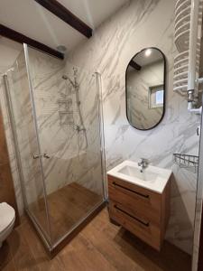 Et badeværelse på Domek Górski Czarna Góra przy wyciągach