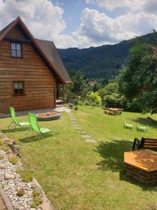 Naturlandskabet i nærheden af chaletet