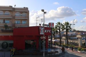 Bygningen som lejlighedshotellet ligger i