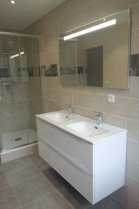 Koupelna v ubytování Jeanne