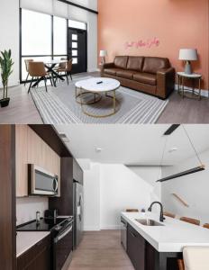 Kuchyň nebo kuchyňský kout v ubytování Amazing Townhome in Indy - Free Parking and Gym