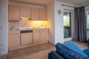 Køkken eller tekøkken på Ferienhaus AlpenVilla