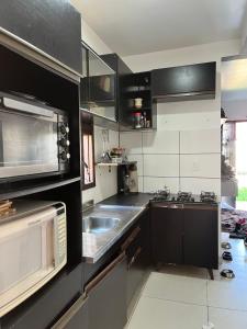 Køkken eller tekøkken på Casa de Praia