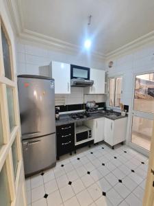 Køkken eller tekøkken på Appartement Hammem Sousse Cosy