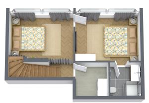 a floor plan of a small apartment with a room at TRIMOSA - Apartments & Homes in Bitburg +19 photos