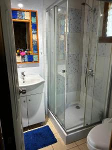 Et badeværelse på Acogedora casa ,1 a 4 personas, lista para una linda desconexión