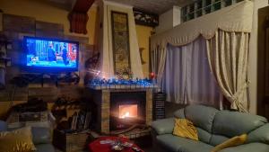 Χώρος καθιστικού στο Domus Nurà