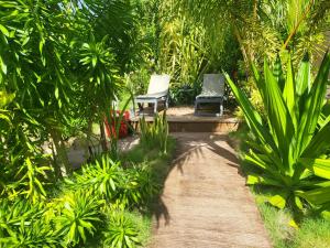 Zahrada ubytování Gites Cabazat