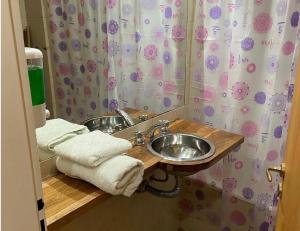 un bagno con lavandino e doccia di Edificio Colina 1 a Victoria Altre 6 foto