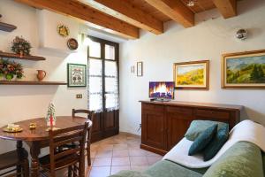 Posezení v ubytování Gressoney House