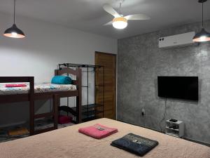 TV a/nebo společenská místnost v ubytování Sítio Bela Vista