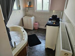 Et badeværelse på Maes Hyfryd