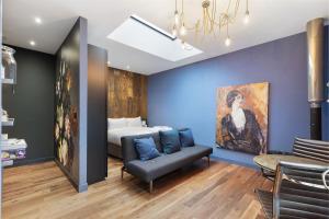 Et opholdsområde på Sought After Studio Overlooking Portobello Road