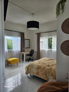 Postel nebo postele na pokoji v ubytování Casa Caliza Bienestar & Descanso