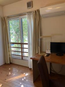 TV a/nebo společenská místnost v ubytování Green House Tsukuba Studio