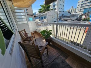 Ban công/sân hiên tại Apartamento lindo e Espaçoso