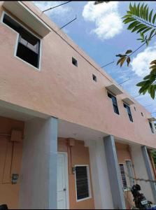 Bygningen som pensionatet ligger i