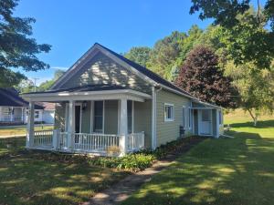 Bygningen som feriehuset ligger i