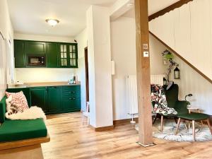 Køkken eller tekøkken på Ferienhaus Untere Mühle