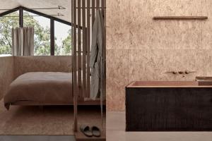 Ένα ή περισσότερα κρεβάτια σε δωμάτιο στο Ross Farm - Barn