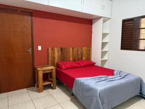 Giường trong phòng chung tại Chacara Italia +22 ảnh