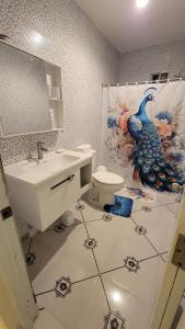 Koupelna v ubytování Descansa sin prisas a minutos del Aeropuerto