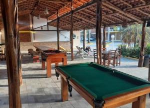 Billardbord på Chalé Condomínio Porto dos Lençóis