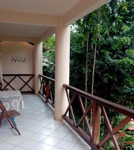 En balkon eller terrasse på Casa iris