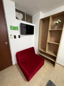 TV a/nebo společenská místnost v ubytování Casa Blanca La 13