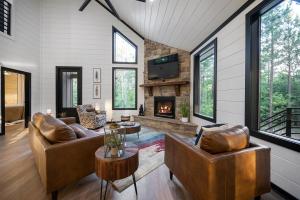 Et opholdsområde på Slide Creek Retreat