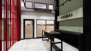 Postel nebo postele na pokoji v ubytování Holmes Pranakorn