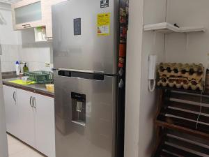 Køkken eller tekøkken på Quiet apartment in Itagui + 23 billeder