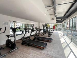 Fitness centrum a/nebo fitness zařízení v ubytování apartamento torre epic