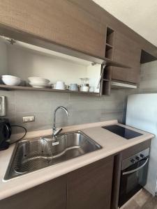 Køkken eller tekøkken på Vista Urbana y Laguna Concepción