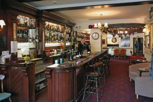 The lounge or bar area at The George Hotel 