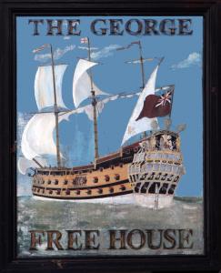 The logo or sign for the inn 