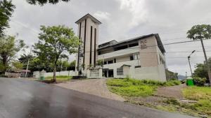 Bygningen som pensionatet ligger i