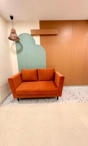 Et opholdsområde på Aesthetic 1bhk luxe, Indore