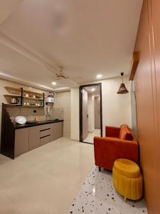 Køkken eller tekøkken på Aesthetic 1bhk luxe, Indore