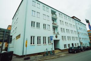 Bygningen som lejlighedshotellet ligger i