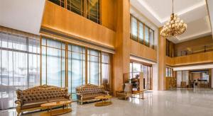 Posezení v ubytování Vienna Best Sleep International Hotel Shenzhen New Airport Branch