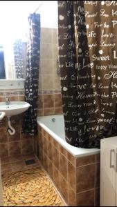 Et badeværelse på Apartman Tea