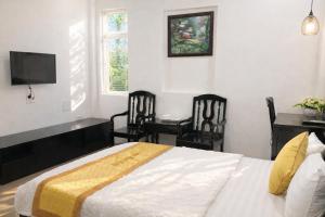 TV a/nebo společenská místnost v ubytování Sao Khue Hotel