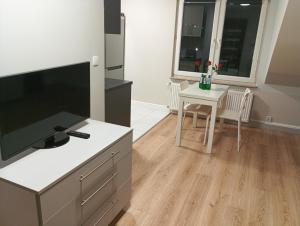 TV a/nebo společenská místnost v ubytování Oliwa Park Studio